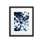 Tie Dye Sunburst Blue Framed Art Print Gallery Image 6
