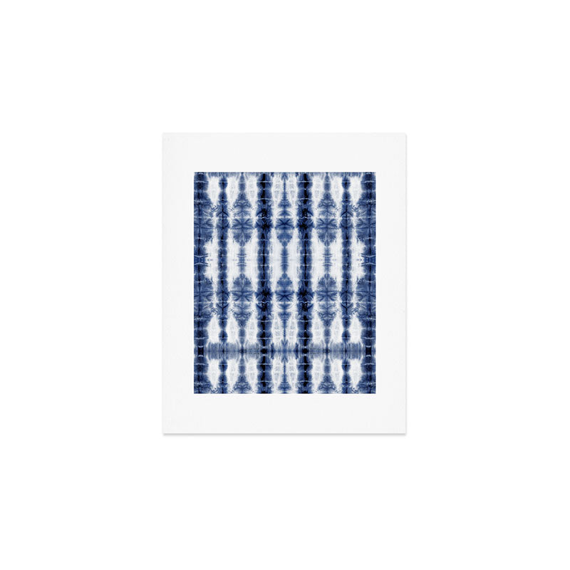 Tiki Shibori Blue Art Print Gallery Image 1