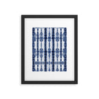 Tiki Shibori Blue Framed Art Print Gallery Image 6