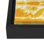 Yellow Tie Dye Twos Framed Canvas Print Gallery Image 3