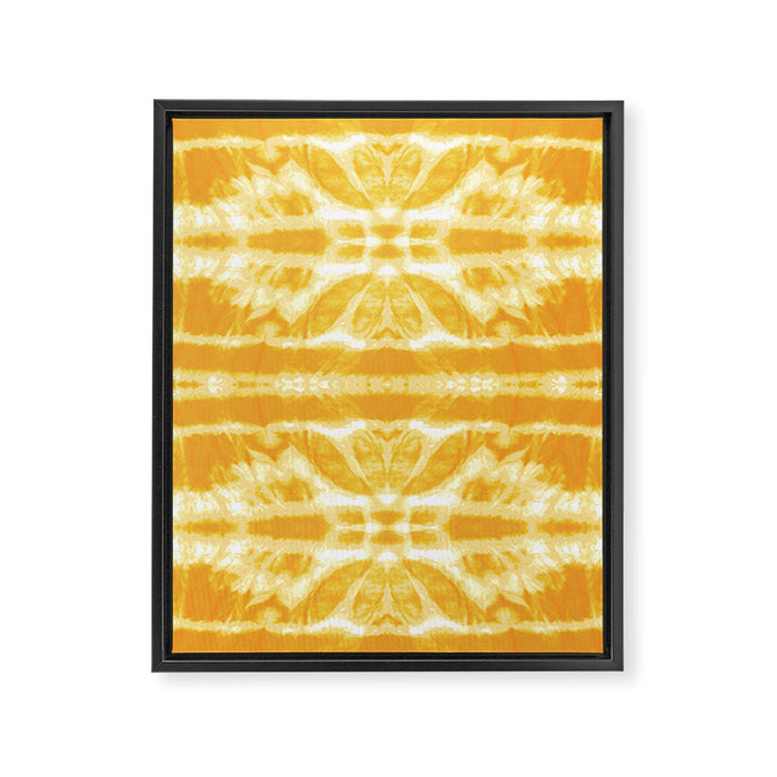 Yellow Tie Dye Twos Framed Canvas Print Gallery Image 1