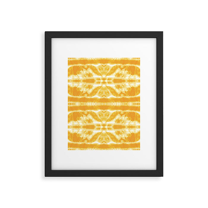 Yellow Tie Dye Twos Framed Art Print Gallery Image 1