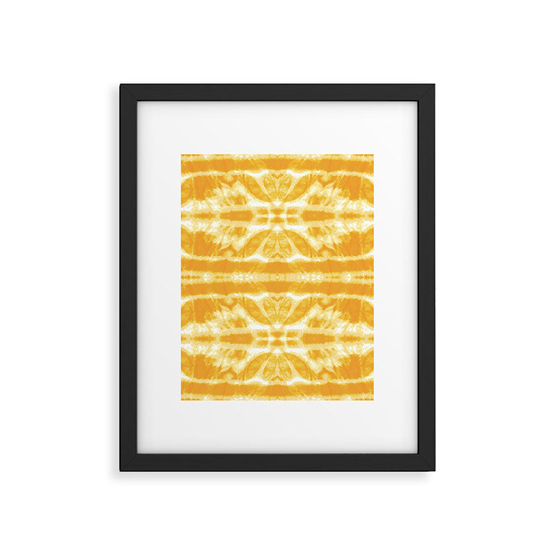 Yellow Tie Dye Twos Framed Art Print Gallery Image 6