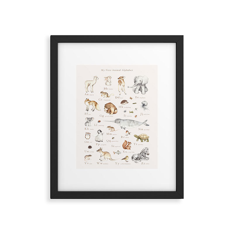 Animal Alphabet Framed Art Print Gallery Image 5