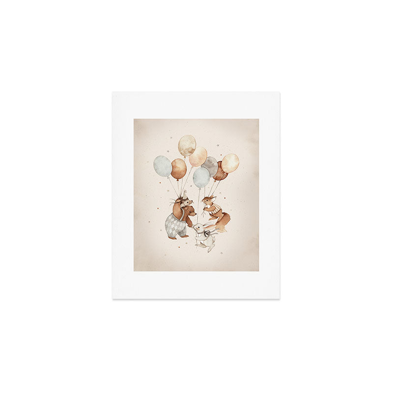Flying Animals Art Print Gallery Image 1