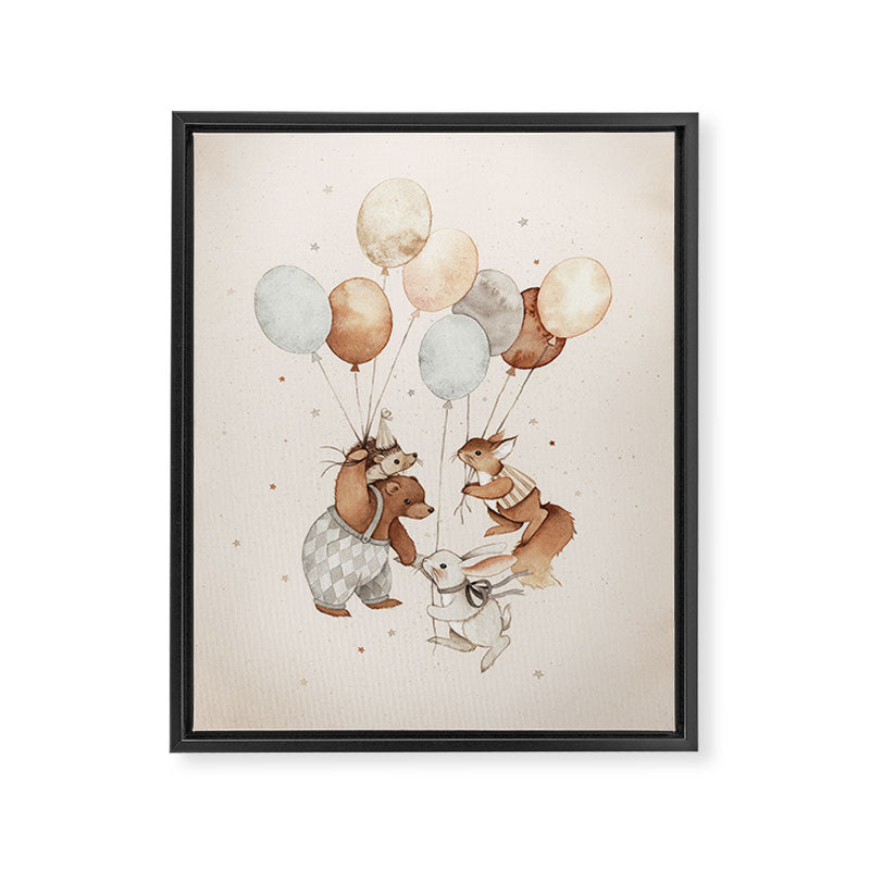 Flying Animals Framed Canvas Print Gallery Image 6