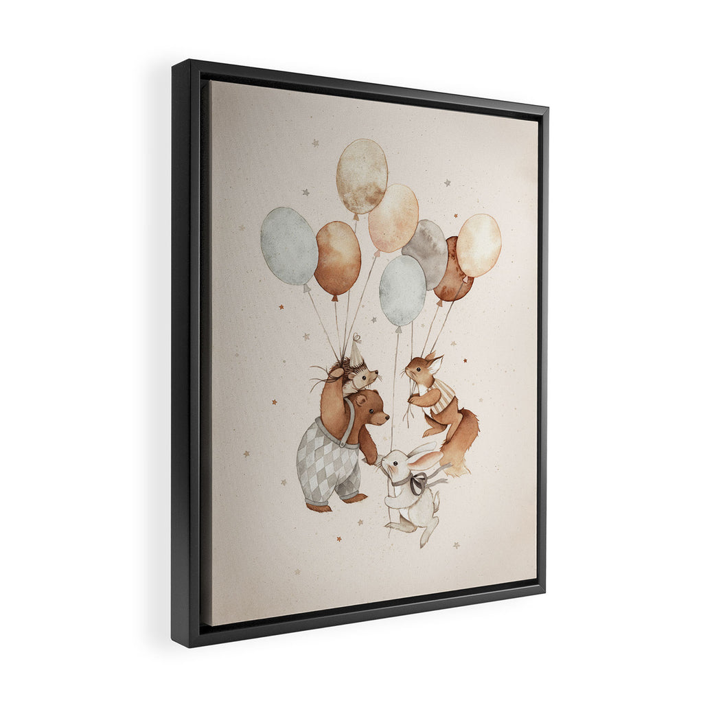 Flying Animals Framed Canvas Print Gallery Image 2