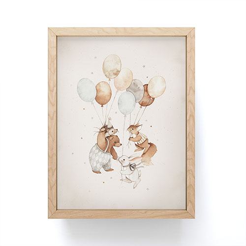 Flying Animals Mini Art Print Gallery Image 1