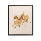 Hopping Fawn Framed Canvas Print Gallery Image 8