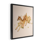 Hopping Fawn Framed Canvas Print Gallery Image 2