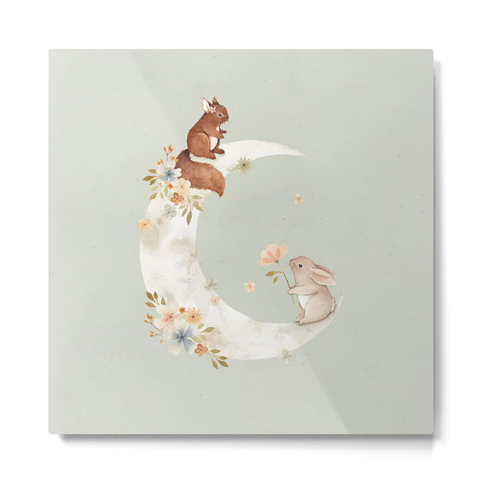 I love you to the moon and back Metal Print Gallery Image 1