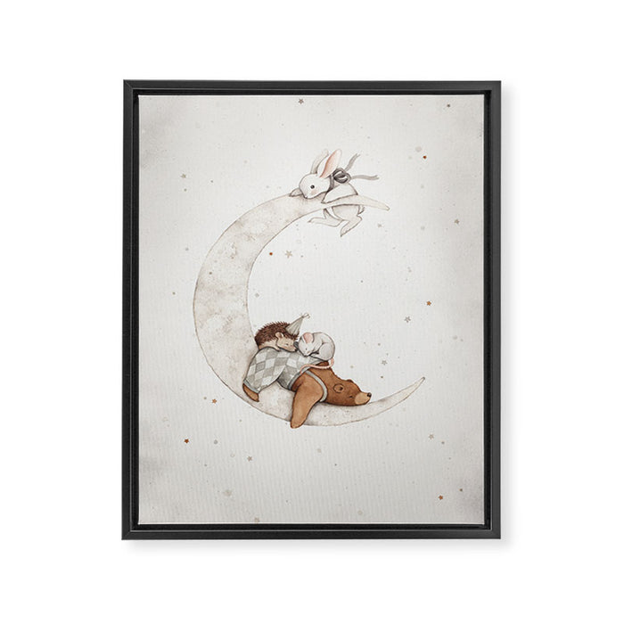 Moon Lullaby Framed Canvas Print Gallery Image 1