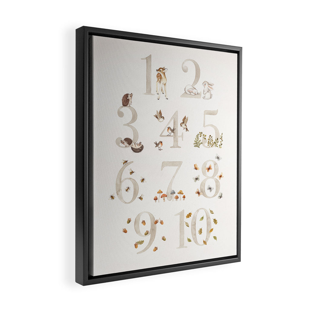 Woodland 123 Framed Canvas Print Gallery Image 2