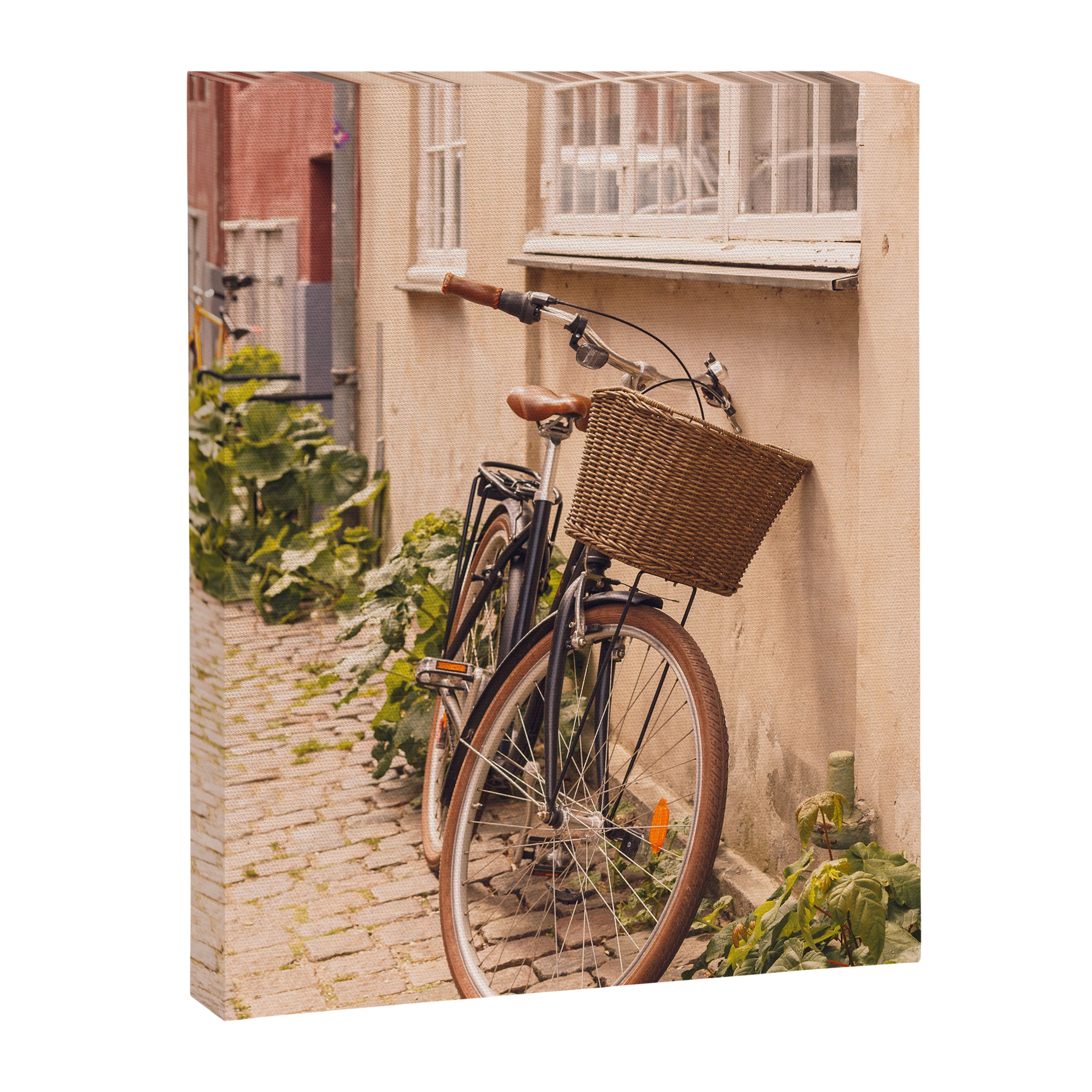 A bicycle in a Copenhagen street | Travel photography | Scandi Europe Scandinavia  Canvas Print Gallery Image 6