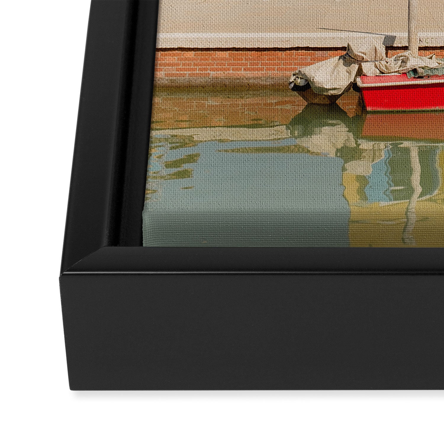 Burano colors Framed Canvas Print Gallery Image 3