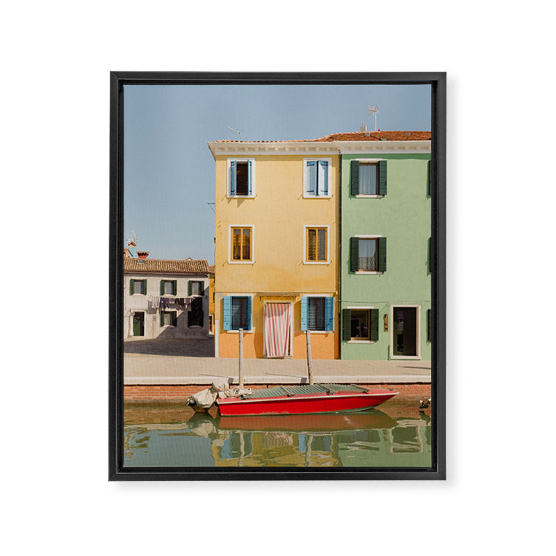 Burano colors Framed Canvas Print Gallery Image 6