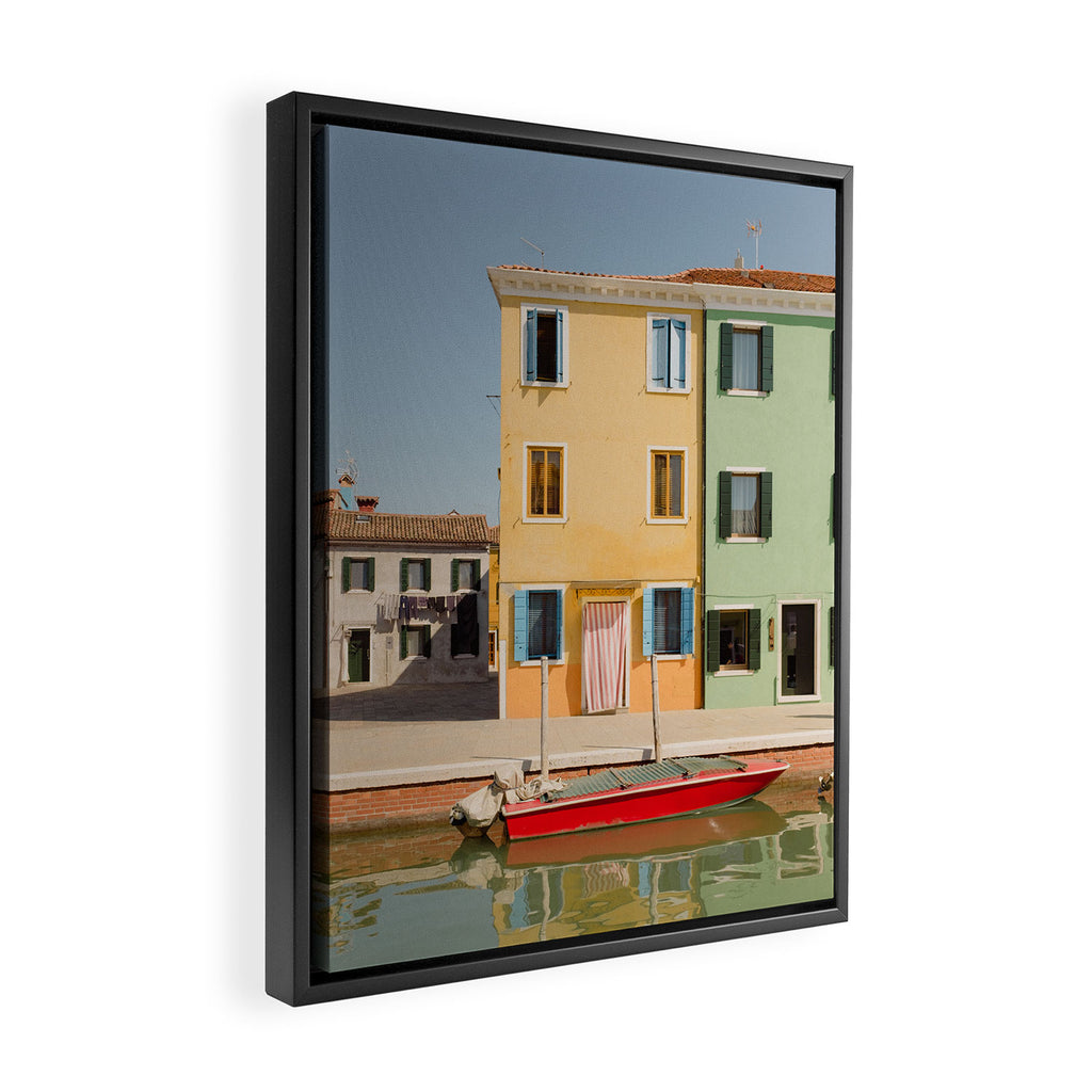 Burano colors Framed Canvas Print Gallery Image 2
