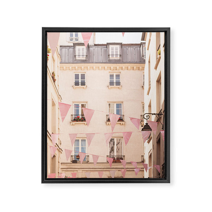 Pink Paris | Paris travel photography  Framed Canvas Print Gallery Image 1