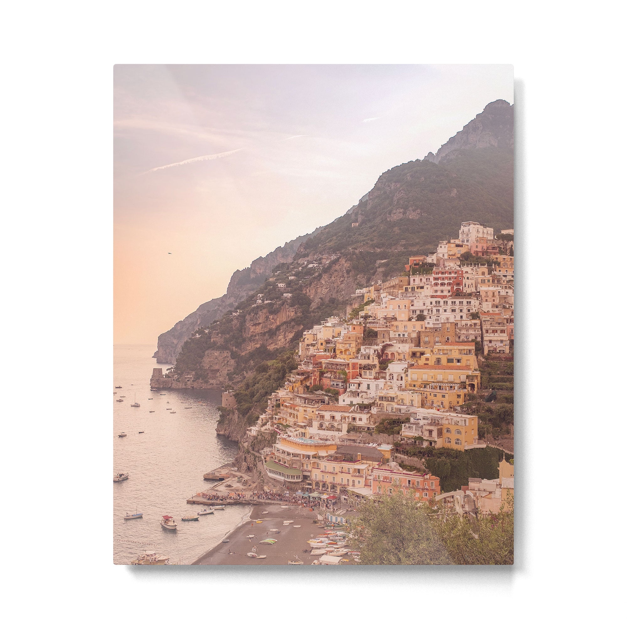Positano at sunset | Amalfi Coast | Italy | Europe | Travel photography wall art Metal Print Gallery Image 4