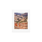 Positano from the beach | The buildings and the umbrellas | Amalfi | Italy | Travel photography Art Print Gallery Image 1