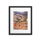 Positano from the beach | The buildings and the umbrellas | Amalfi | Italy | Travel photography Framed Art Print Gallery Image 5