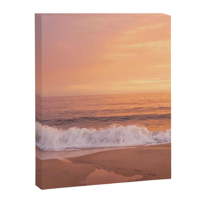 Sunshine , sea , good vibes . Golden beach relaxing moment Canvas Print Gallery Image 1