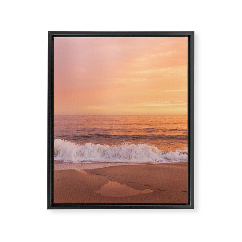 Sunshine , sea , good vibes . Golden beach relaxing moment Framed Canvas Print Gallery Image 6