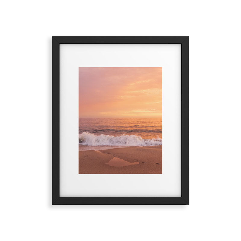 Sunshine , sea , good vibes . Golden beach relaxing moment Framed Art Print Gallery Image 5