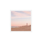 The beach and the lighthouse Art Print Gallery Image 1