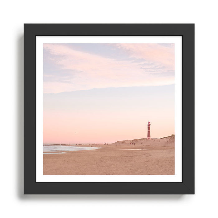 The beach and the lighthouse Framed Art Print Gallery Image 1
