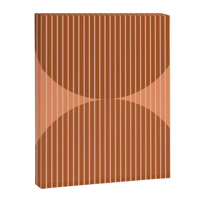 Abstraction Shapes 17 in Terracotta Shades (Moon Phase Abstract)  Canvas Print Gallery Image 1