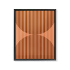 Abstraction Shapes 17 in Terracotta Shades (Moon Phase Abstract)  Framed Canvas Print Gallery Image 8