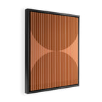 Abstraction Shapes 17 in Terracotta Shades (Moon Phase Abstract)  Framed Canvas Print Gallery Image 2
