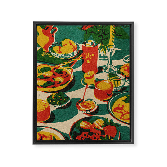 Brunch Framed Canvas Print Gallery Image 1