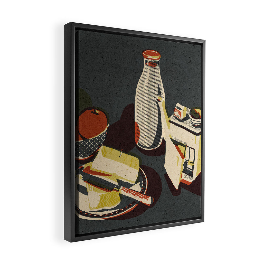 Butter Framed Canvas Print Gallery Image 2