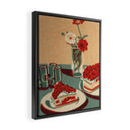 Flower and Cake Framed Canvas Print Gallery Image 2