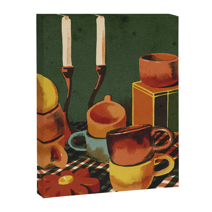 Flowercandle Canvas Print Gallery Image 1