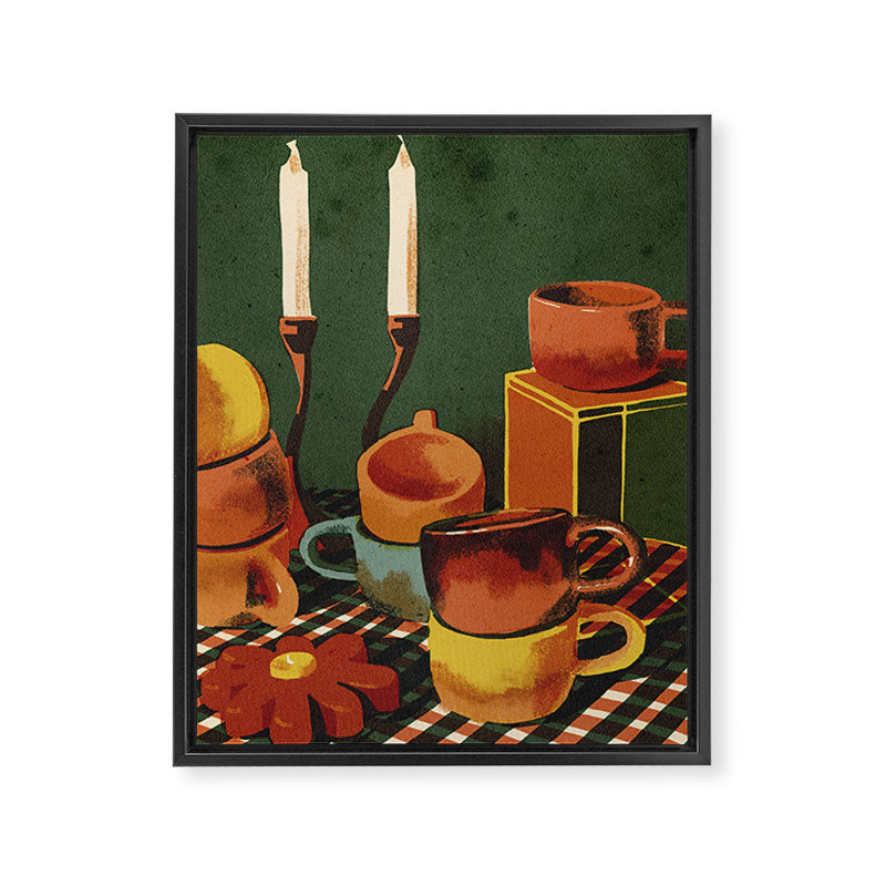 Flowercandle Framed Canvas Print Gallery Image 8