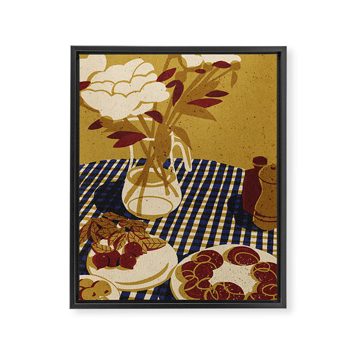 Flowers Peony Framed Canvas Print Gallery Image 1