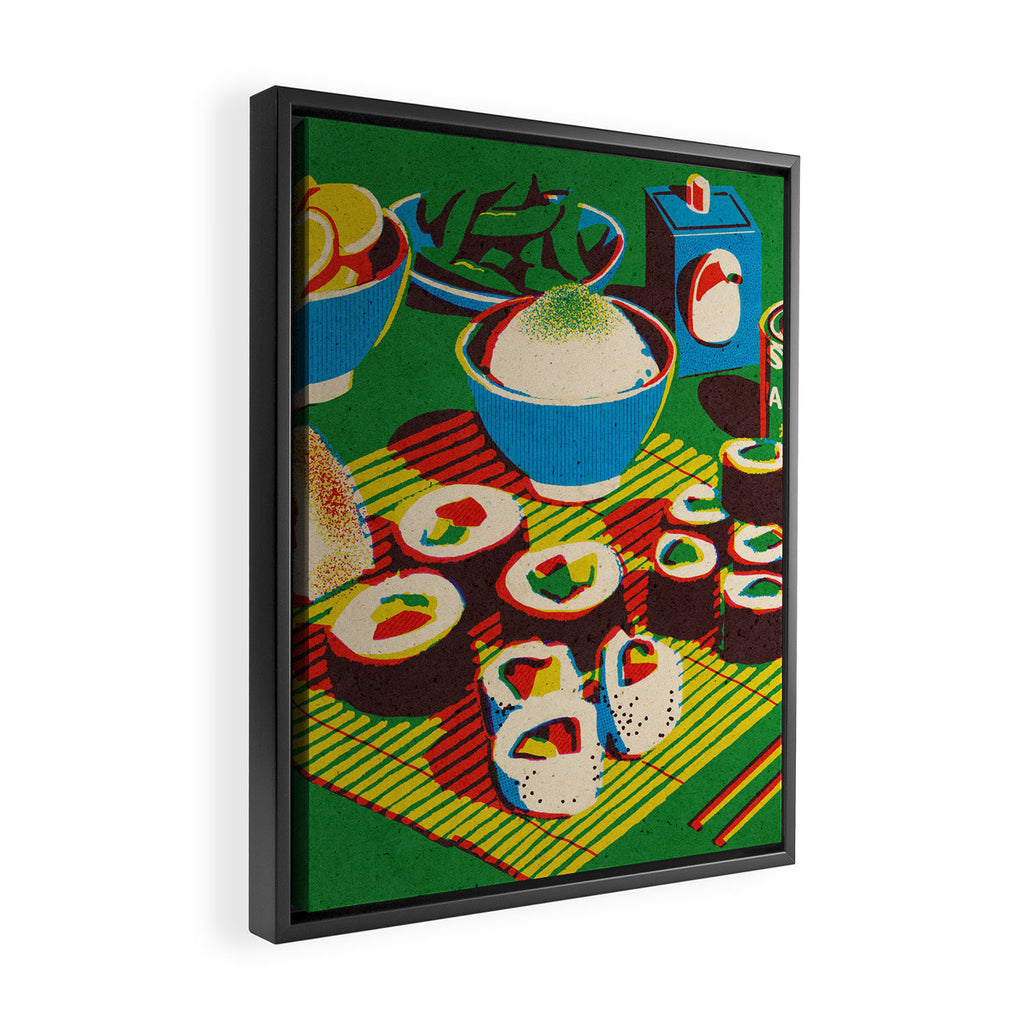Japanese Sushi Framed Canvas Print Gallery Image 2