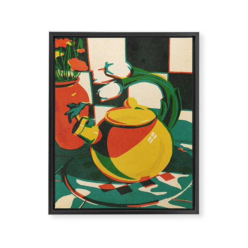 Teatime Framed Canvas Print Gallery Image 8