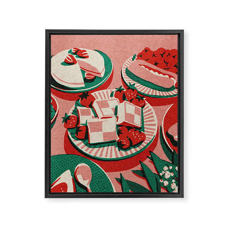 Yum Cakes Framed Canvas Print Gallery Image 8