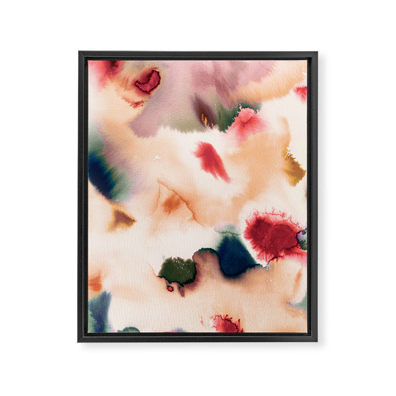 Abstract Watercolor Dreamy Autumn Painting Romantic Botanica Framed Canvas Print Gallery Image 6