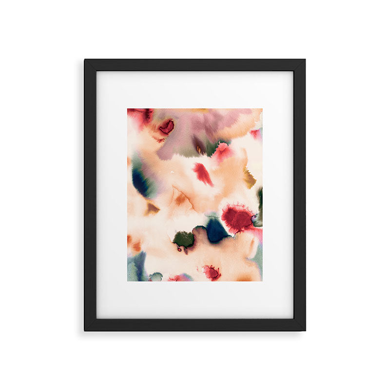 Abstract Watercolor Dreamy Autumn Painting Romantic Botanica Framed Art Print Gallery Image 5