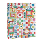 Christmas Geometric Patchwork Joy Watercolor Holiday Quilt Pattern Canvas Print Gallery Image 8