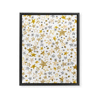 Christmas Golden Stars Elegant Celestial Stars Framed Canvas Print Gallery Image 8