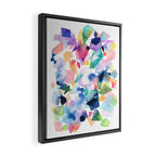 Crystals and Gems Splash Pink Blue Framed Canvas Print Gallery Image 2