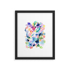 Crystals and Gems Splash Pink Blue Framed Art Print Gallery Image 6