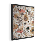 Harvest 2025 Artistic Poppies Autumn Blush Warm Watercolor Floral Rustic Framed Canvas Print Gallery Image 2