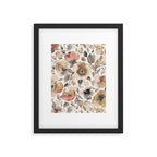 Harvest 2025 Artistic Poppies Autumn Blush Warm Watercolor Floral Rustic Framed Art Print Gallery Image 5